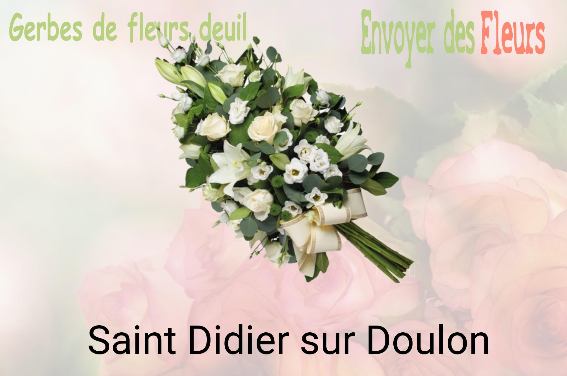 Gerbe de fleurs de deuil livrée à Saint-Didier-sur-Doulon